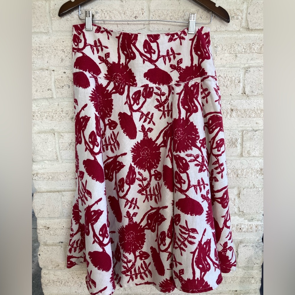 GAP- 100% Linen women’s A-line skirt, size 6, no damages, smoke Free Home, EUC